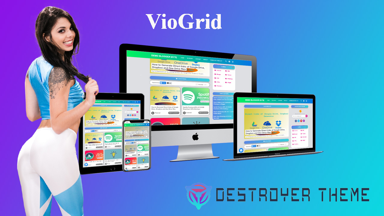 VioGrid Premium Blogger Template