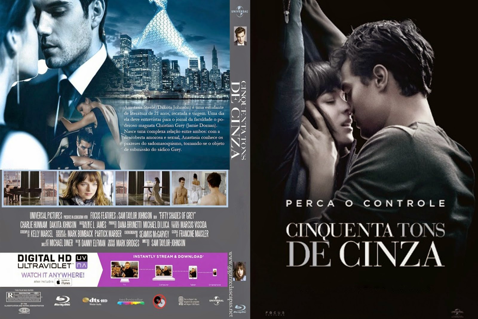 Cinquenta Tons de Cinza (2015) - DVD Capa 2015