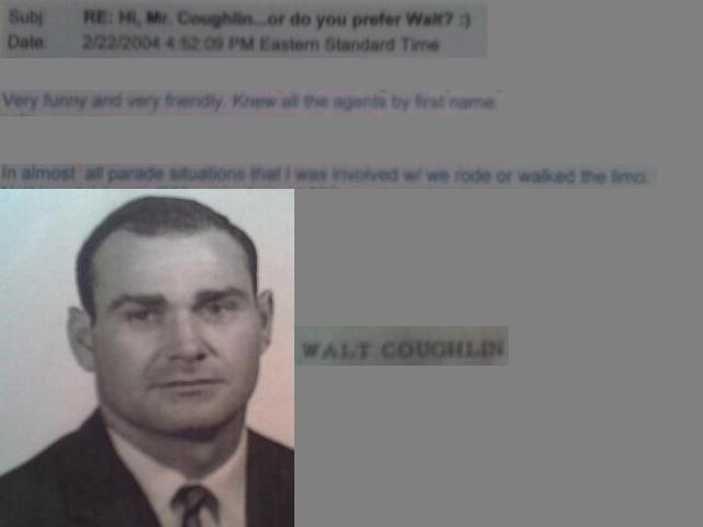 Secret Service agent Walt Coughlin, on the Texas trip