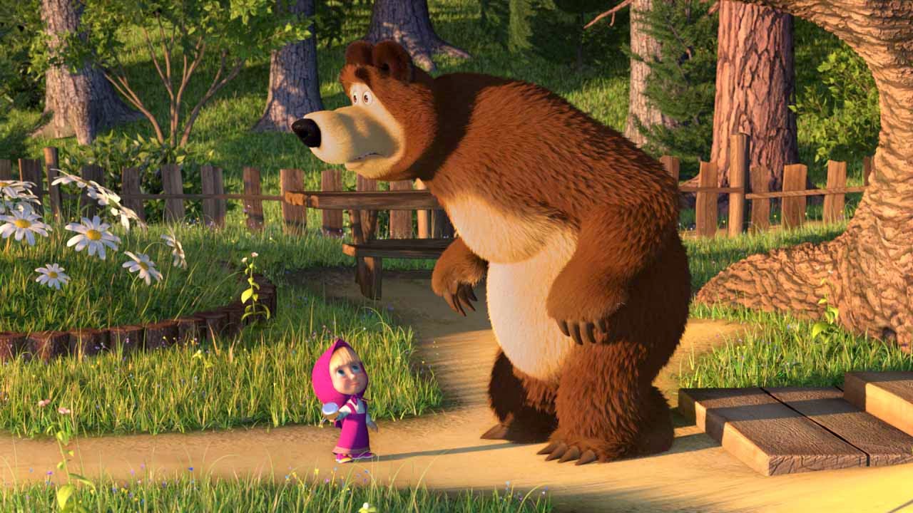 GAMBAR ANIMASI MASHA AND THE BEAR BERGERAK Gambar Masha Lucu