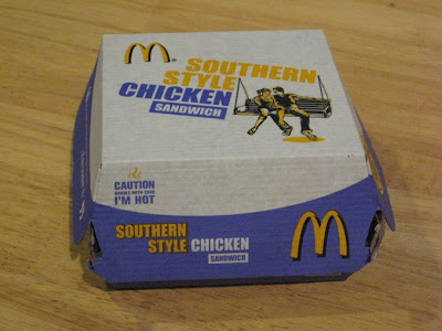 McDonald's Southern Style Chicken Sandwich box.