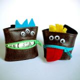 Zipper Monster Wallet Cuff 7