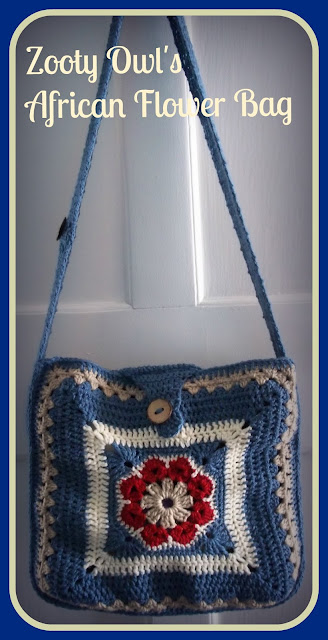 African Flower Crochet Bag