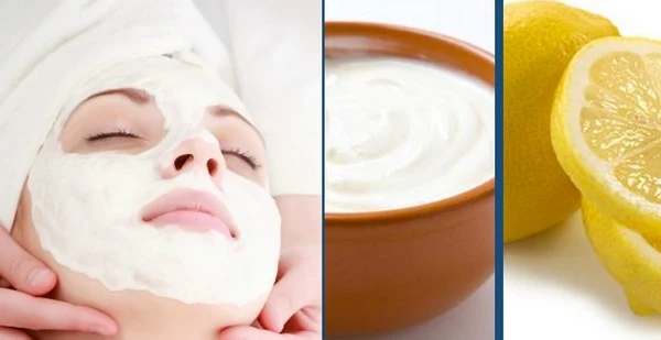 Natural Remedies To Get Rid of Dark Spots: lemon juice face mask and yoghurt face mask