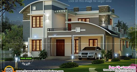  Modern  beautiful home  Kerala  home  design  and floor plans 