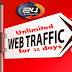 UNLIMITED HUMAN TRAFFIC BY Google Twitter Youtube and many more to web site for 30 days