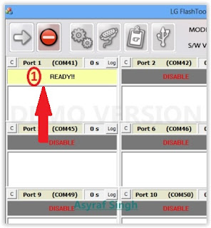 READY message on lg flash tool