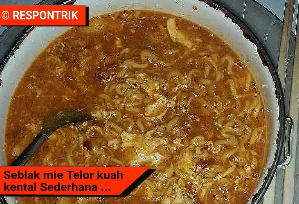 Resep Cara membuat Seblak Mie : Telor basah pedas, enak, tanpa kerupuk dan kencur