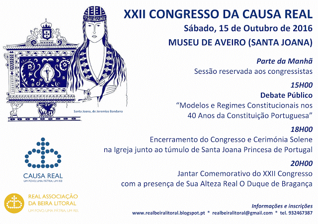 XXII CONGRESSO DA CAUSA REAL