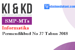 KI dan KD Informatika SMP/MTs berdasarkan Permendikbud No 37 Tahun 2018