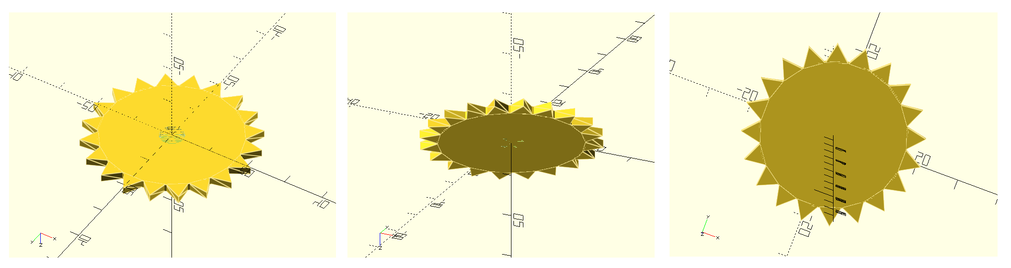 Gear CAD design by UiPath, nmnithinkrishna