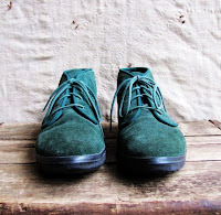 forest green lace up suede shoes