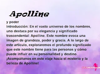 significado del nombre Apolline