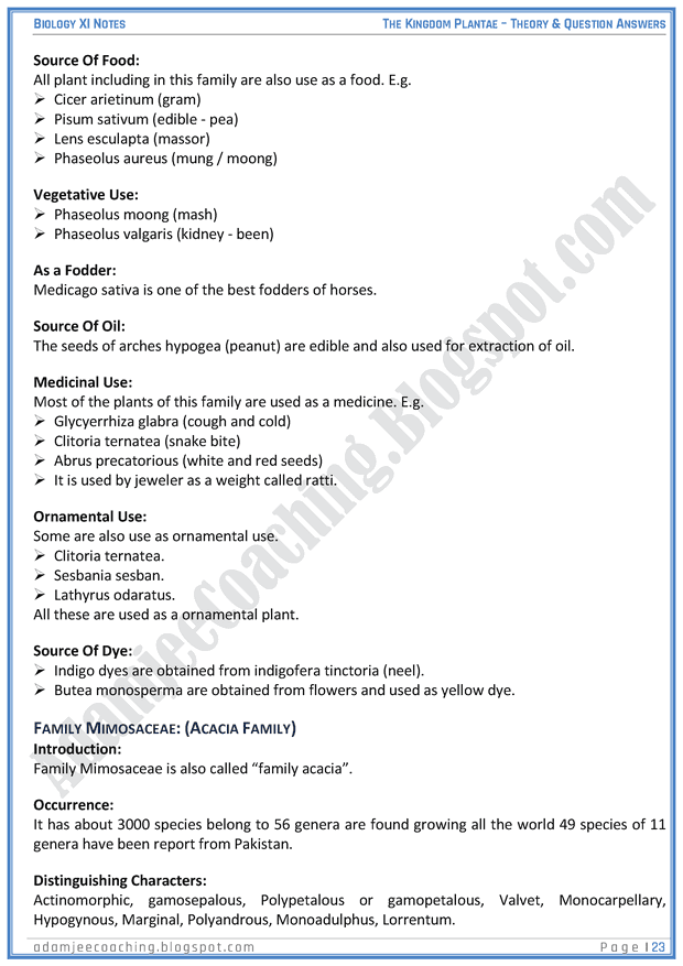 kingdom-plantae-descriptive-question-answers-biology-11th