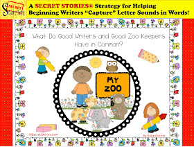 FREE Secret Stories® "Zoo Keeper and M&M Quizzes" Tricks for Teaching Beginning Writers