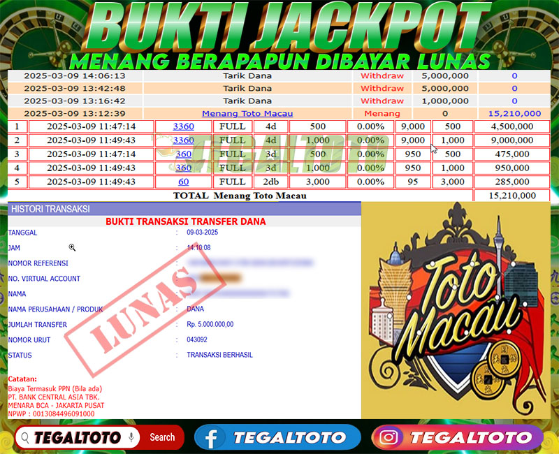Bukti Jackpot