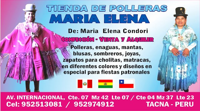 TIENDA DE POLLERAS MARIA ELENA