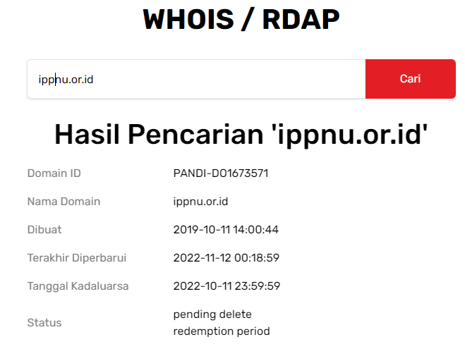 Waduh! Website Resmi PP IPPNU Tidak Dapat Dijangkau?