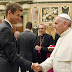 Seleção alemã recebe a bênção do Papa Francisco no Vaticano; confira as fotos