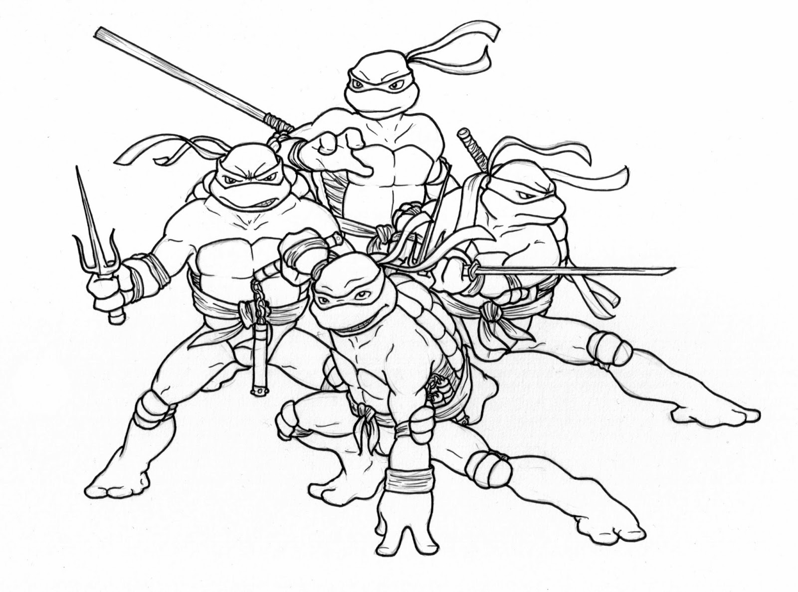 Ninja Turtles Coloring Pages 5