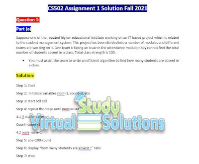 CS502 Assignment 1 Solution Preview Fall 2021