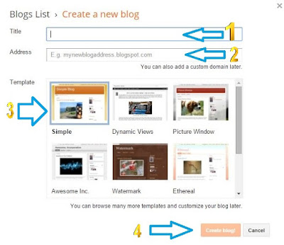 How To Create A Blogger Blog - AllAboutBlogger.com - Demo
