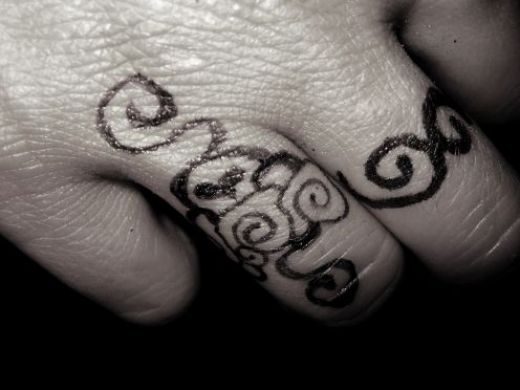 I am guessing this Wedding Ring Tattoo is a Celtic design but I really like