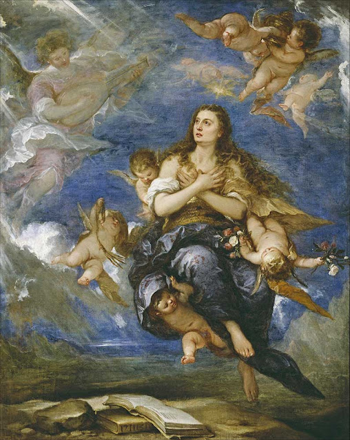 Assumption of Mary Magdalene by Jose Claudio Antolinez