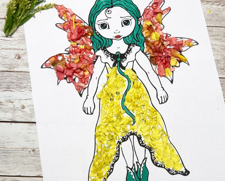 Flying Fairy Coloring Page Isolated for Kids - Stock Illustration  [88429718] - PIXTA
