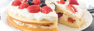 Sweet Keto Strawberry Cake