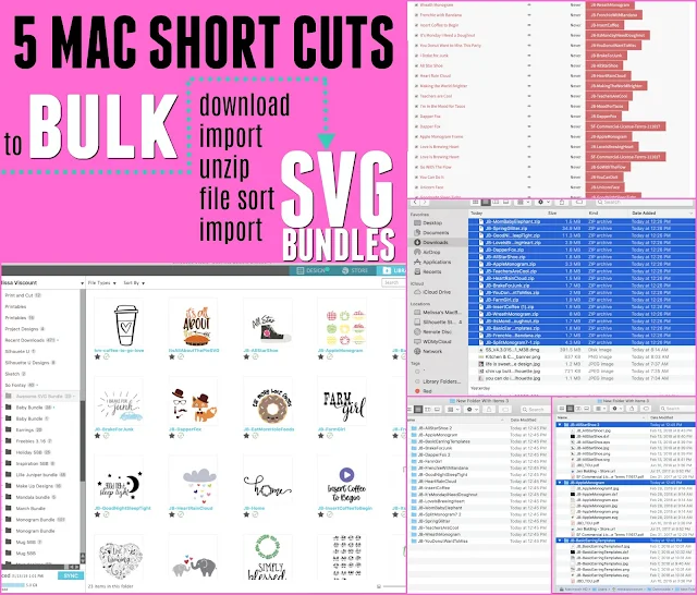 silhouette america blog, silhouette 101, bulk import, Silhouette svg files, svg silhouette, 