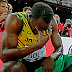 BREAKING: Drama as Usain Bolt ends his career collapsing during 4x400m final