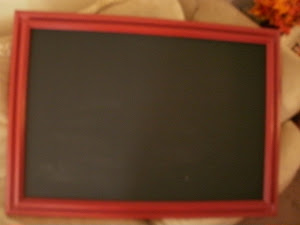 Red Shabby Chalkboard  *SOLD*