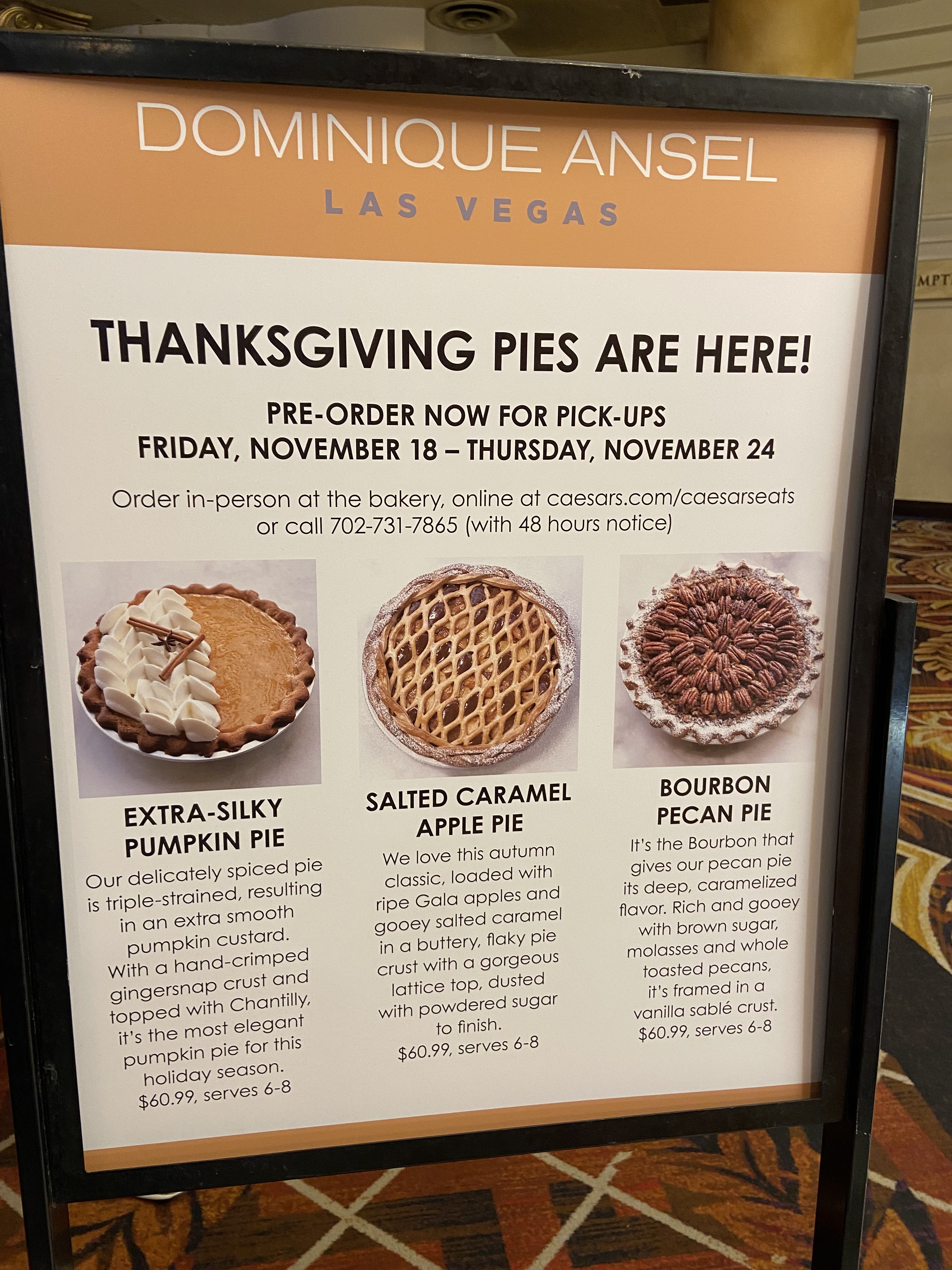 The Pastry Chef's Baking: Dominique Ansel Bakery, Las Vegas - Part 2 ( Thanksgiving Bourbon Pecan Pie)