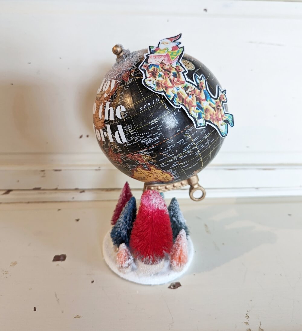 Upcycled Christmas Globe