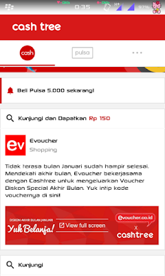 Cara Mendapatkan Pulsa Gratis Dari Cashtree