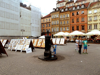 Pinturas en Ciudad Vieja de Varsovia