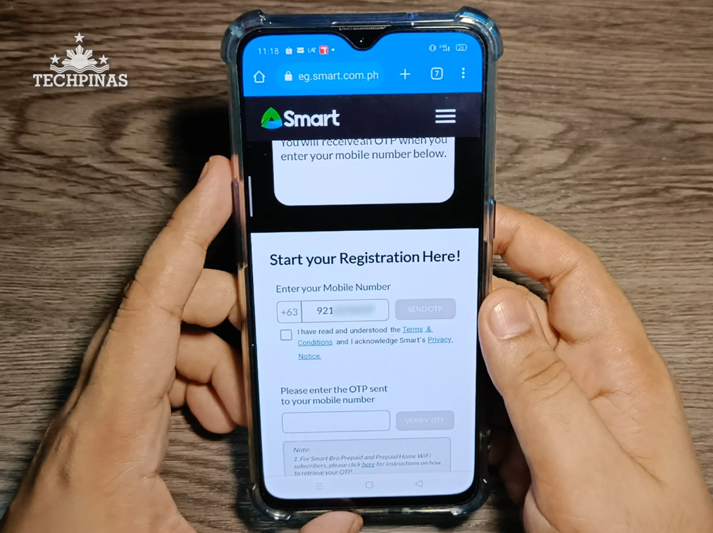 Register Smart SIM Card