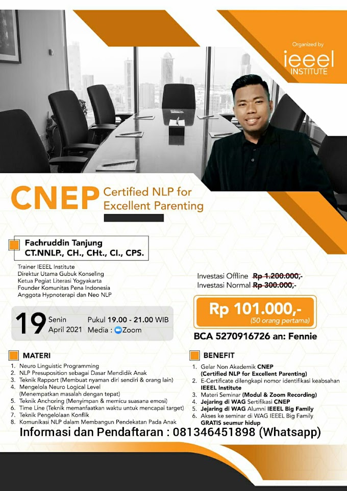 Gelar Non Akademik Certified NLP For Excellent Parenting