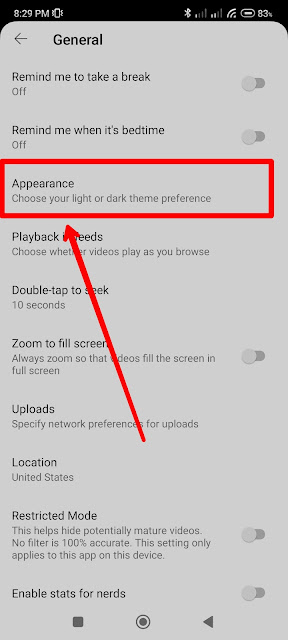 Cara menyalakan fitur tema gelap pada aplikasi youtube android