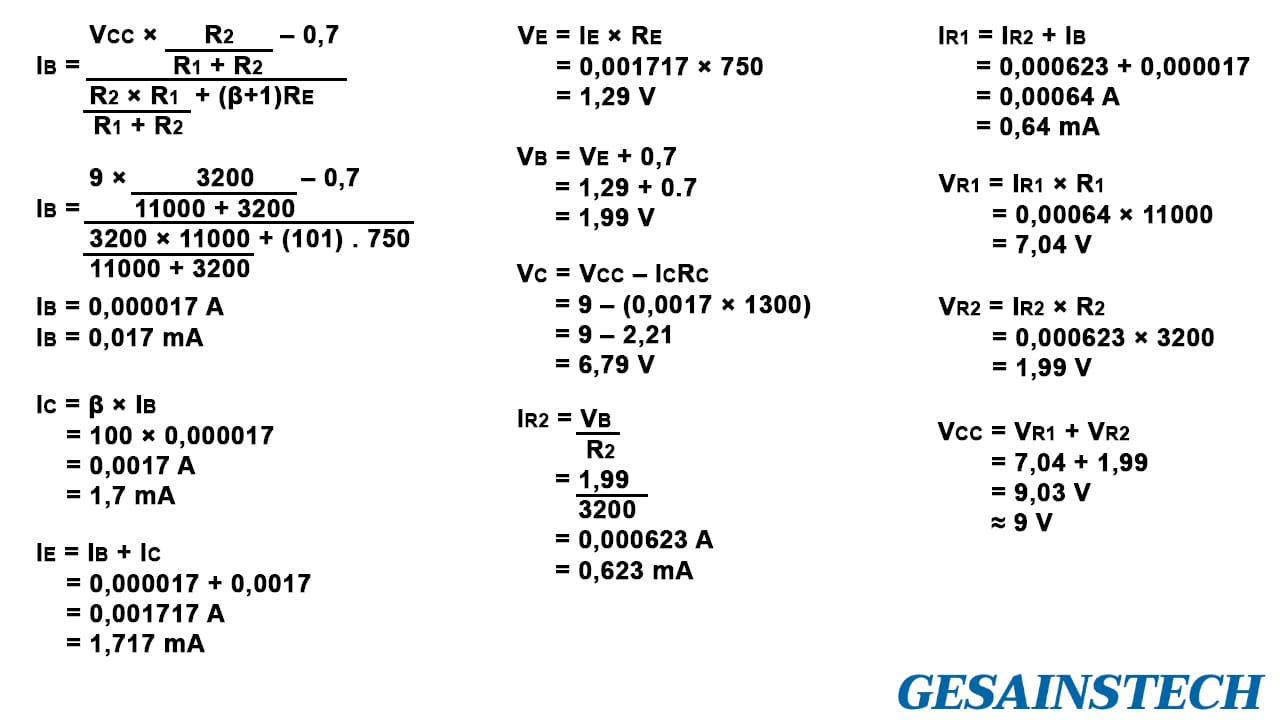 Bias Transistor Pembagi Tegangan