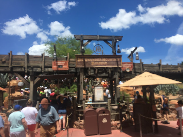 Big Thunder Mountain Railroad Entrance Frontierland Magic Kingdom Disney World