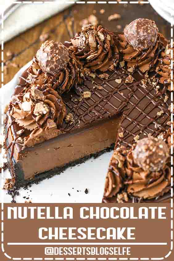 This Nutella Cheesecake is thick, creamy, rich and flat out amazing! It’s baked in an Oreo crust and topped with Nutella ganache and I’m now totally obsessed with it. NUTELLA CHEESECAKE WITH…View Post #DessertsBlogSelfe #birthdaydesserts #forhim #cake #recipes