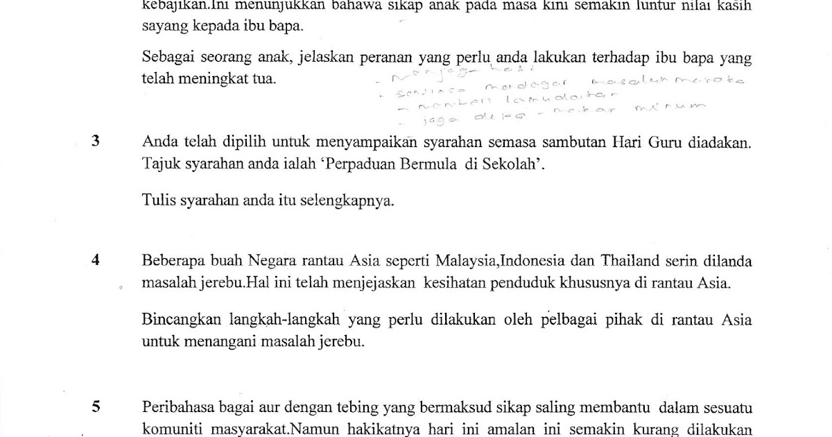 Contoh Soalan Spm Kertas 1 Bahasa Inggeris - Persoalan v