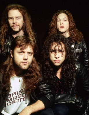 James Hetfield Jason Newsted Lars Ulrich and Kirk Hammett in 1988