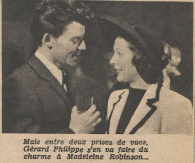 Gérard Philipe et Madeleine Robinson (Elle, 1er octobre 1946)