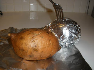 prepare sweet potatoes