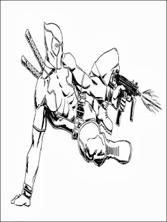 Desenhos do Deadpool para Colorir