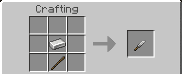 Knives crafting recipe