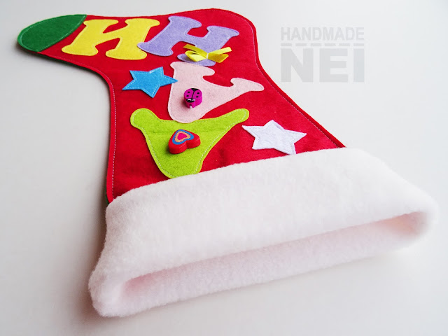 Handmade Nel: Коледен чорап с име "Дани"